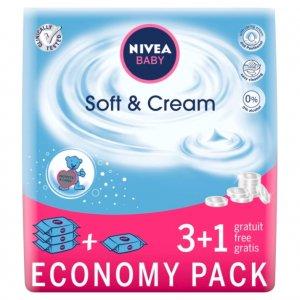 NIVEA BABY Soft&Cream chusteczki 4x63 sztuki